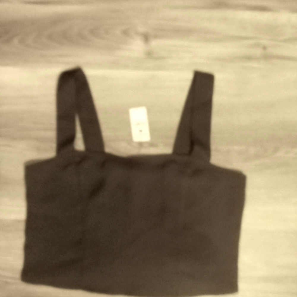 Express black crop top NWT size small